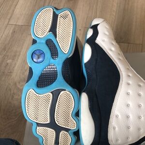 Air Jordan 13 Retro  White- Powder Blue -Multi size 10.5
